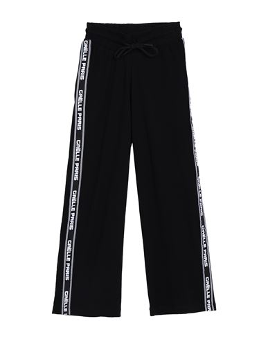 GAELLE PARIS GAËLLE PARIS TODDLER GIRL PANTS BLACK SIZE 4 COTTON, ELASTANE 