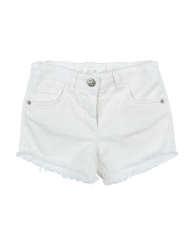 Shop Gaudì Toddler Girl Denim Shorts White Size 6 Cotton