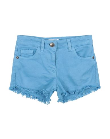 Shop Gaudì Toddler Girl Denim Shorts Azure Size 3 Cotton In Blue