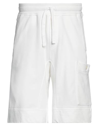 Ten C Man Shorts & Bermuda Shorts White Size L Cotton