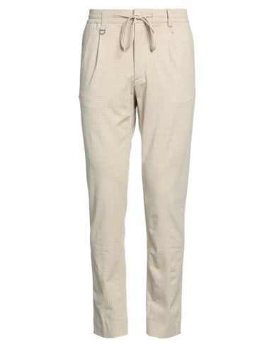 Paolo Pecora Man Pants Sand Size 34 Cotton, Polyamide, Elastane In Beige