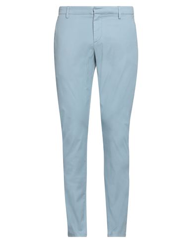 Dondup Man Pants Sky Blue Size 33 Cotton, Lyocell, Elastane