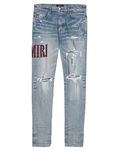 Amiri Man Jeans Blue Size 34 Cotton, Elastomultiester, Elastane