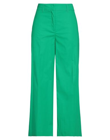 Cambio Woman Pants Green Size 4 Cotton, Elastane