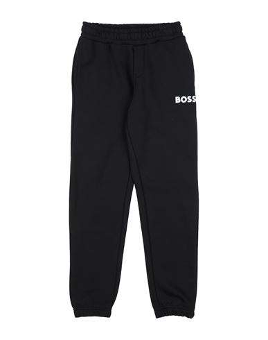 Hugo Boss Babies' Boss Toddler Boy Pants Black Size 5 Cotton, Polyester