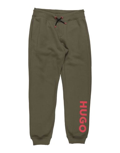 Hugo Boss Babies' Hugo Toddler Boy Pants Military Green Size 6 Cotton, Polyester, Elastane