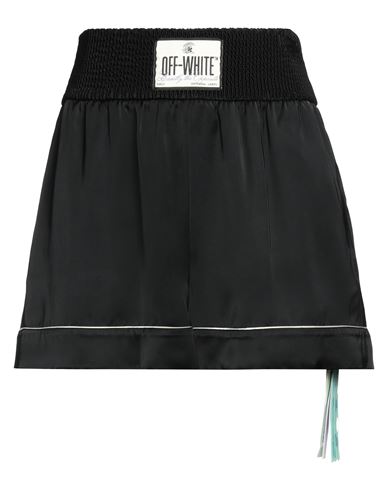 Off-white Woman Shorts & Bermuda Shorts Black Size 0 Viscose, Polyester