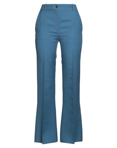 Valentino Garavani Woman Pants Slate Blue Size 4 Virgin Wool, Silk In Blue