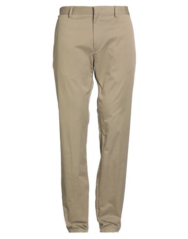 Zegna Man Pants Sand Size 40 Cotton, Elastane In Brown