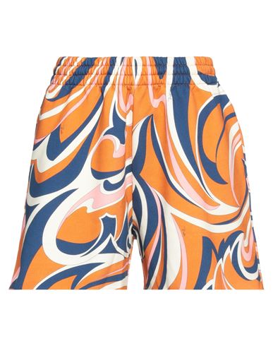 Emilio Pucci Pucci Woman Shorts & Bermuda Shorts Orange Size Xl Cotton