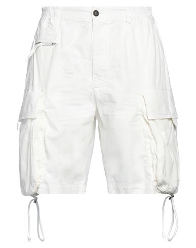 Dsquared2 Man Shorts & Bermuda Shorts White Size 32 Cotton, Elastane