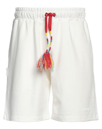 Family First Milano Man Shorts & Bermuda Shorts Ivory Size L Cotton In White