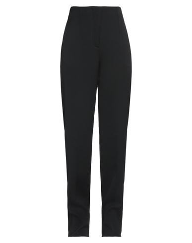 Giorgio Armani Woman Pants Black Size 8 Virgin Wool, Elastane In Black