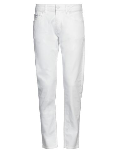 Versace Jeans Couture Man Pants White Size 32 Cotton, Elastane