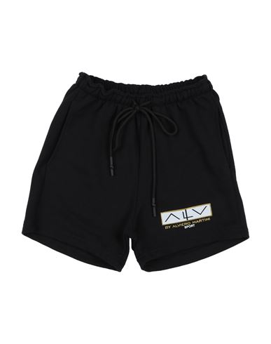 Alv By Alviero Martini Toddler Boy Shorts & Bermuda Shorts Black Size 4 Cotton, Polyester In Black