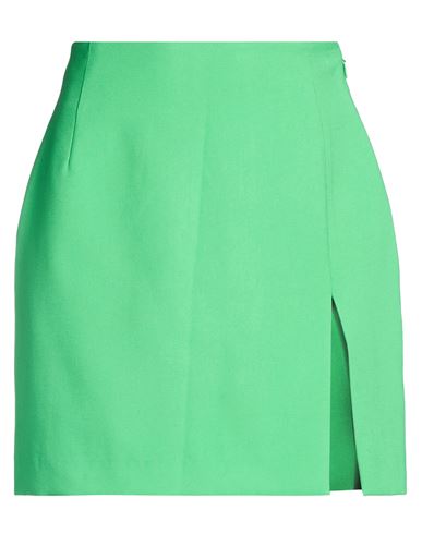 The Andamane Woman Mini Skirt Green Size 2 Viscose, Polyester