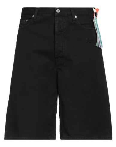 Off-white Man Shorts & Bermuda Shorts Black Size L Cotton