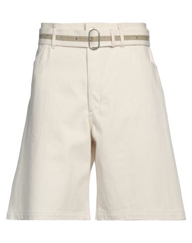 Jil Sander Man Shorts & Bermuda Shorts Ivory Size 33 Cotton In White
