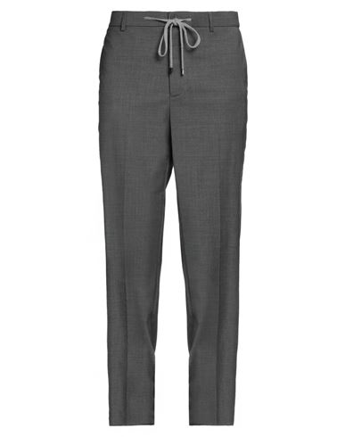 Shop Peserico Man Pants Lead Size 38 Polyester, Wool, Elastane, Cotton In Grey