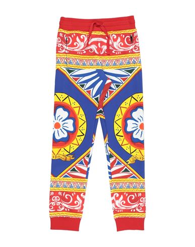 Dolce & Gabbana Toddler Boy Pants Red Size 5 Cotton, Elastane In Red
