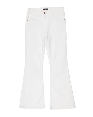 Shop Balmain Toddler Girl Jeans White Size 6 Cotton, Modal, Elastane