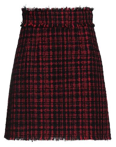 Dolce & Gabbana Woman Mini Skirt Red Size 8 Cotton, Synthetic Fibers, Alpaca Wool, Mohair Wool, Wool