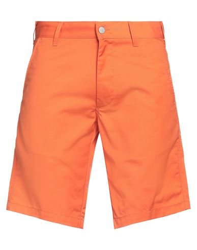 Carhartt Man Shorts & Bermuda Shorts Orange Size 30 Polyester, Cotton