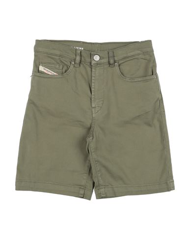 Shop Diesel Toddler Boy Shorts & Bermuda Shorts Military Green Size 6 Cotton, Elastane