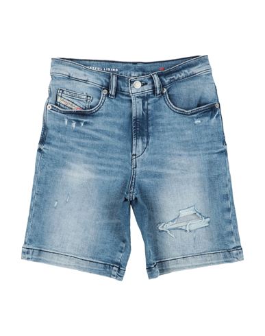 Diesel Toddler Boy Denim Shorts Blue Size 4 Cotton, Elastane In Blue