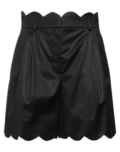 Shop Moschino Woman Shorts & Bermuda Shorts Black Size 8 Cotton, Cupro, Elastane