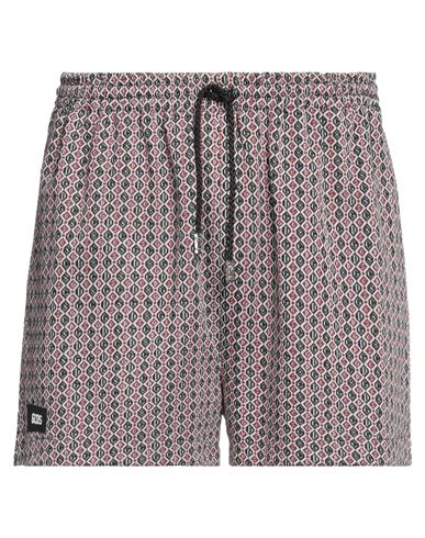 Gcds Man Shorts & Bermuda Shorts Brick Red Size Xl Polyester, Cotton