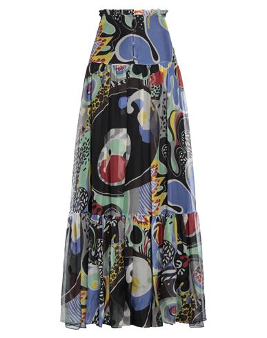 Shop Moschino Woman Maxi Skirt Black Size 6 Silk