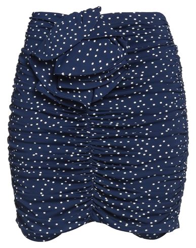 Magda Butrym Woman Mini Skirt Blue Size 6 Viscose, Elastane