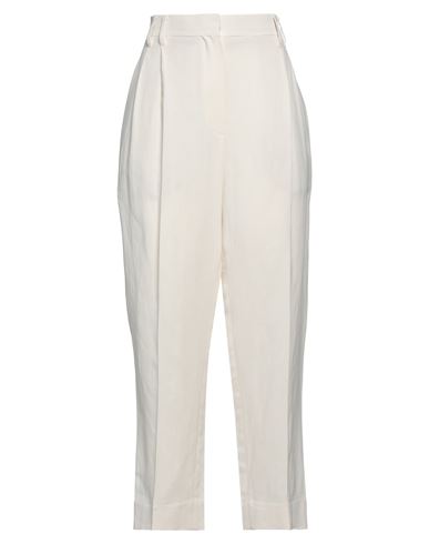 Brunello Cucinelli Woman Pants Beige Size 6 Linen, Polyamide In White