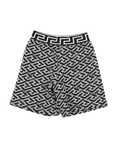 Shop Versace Young Toddler Boy Shorts & Bermuda Shorts Grey Size 6 Cotton, Polyester, Elastane, Polyamide