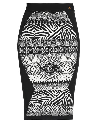 Angelo Marani Woman Midi Skirt Black Size 4 Viscose, Polyester
