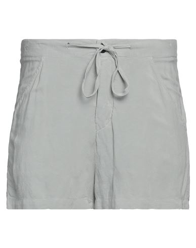 Shop Hannes Roether Man Shorts & Bermuda Shorts Sage Green Size M Viscose, Linen