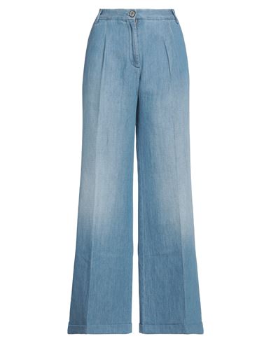 Jacob Cohёn Woman Jeans Blue Size 10 Cotton, Linen