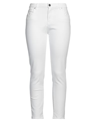 Pinko Woman Jeans White Size 30 Cotton, Viscose, Lyocell, Elastomultiester, Elastane