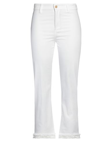 's Max Mara Woman Pants White Size 8 Cotton, Elastane