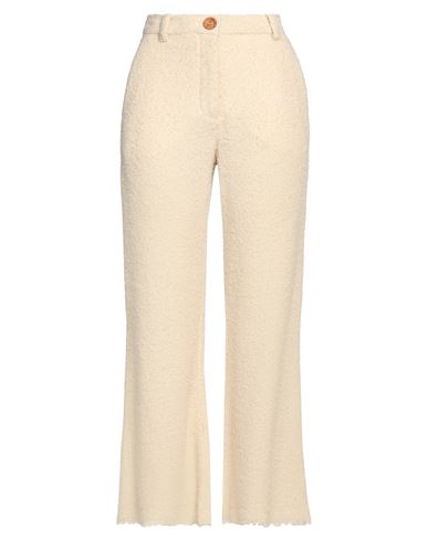 By Malene Birger Woman Pants Beige Size 6 Virgin Wool, Polyamide