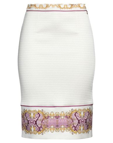 Angelo Marani Woman Midi Skirt Beige Size 4 Viscose, Polyester, Polyamide In White