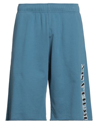 Mm6 Maison Margiela Man Shorts & Bermuda Shorts Slate Blue Size L Cotton
