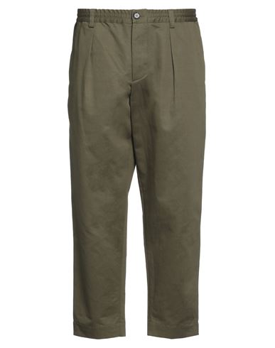 Marni Man Pants Military Green Size 36 Cotton, Linen