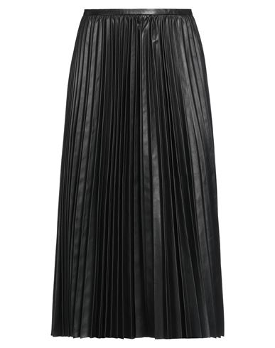 Marni Woman Midi Skirt Black Size 4 Lambskin, Viscose
