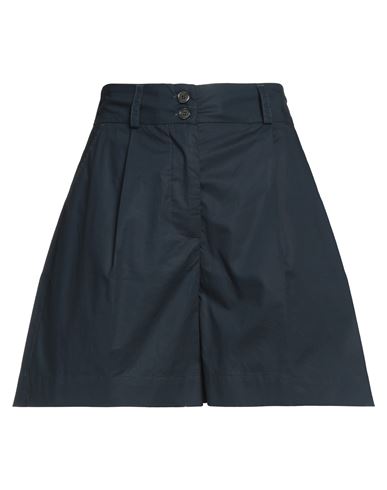 Woolrich Woman Shorts & Bermuda Shorts Midnight Blue Size S Cotton
