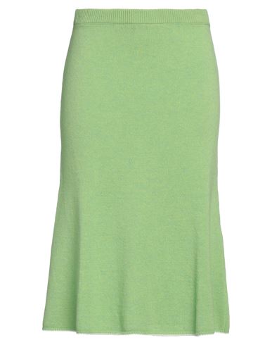 Marni Woman Midi Skirt Green Size 4 Virgin Wool