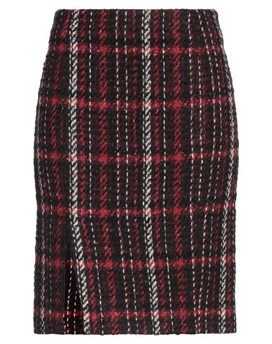 Marni Checked Wool-blend Tweed Skirt In Red