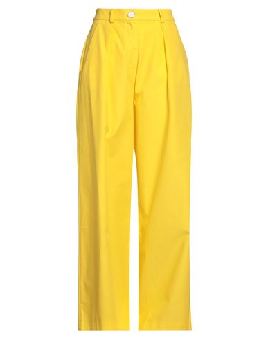 Rowen Rose Woman Pants Yellow Size 8 Cotton