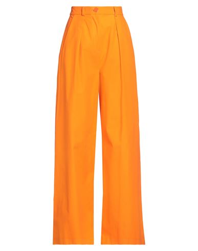 Rowen Rose Woman Pants Orange Size 8 Cotton